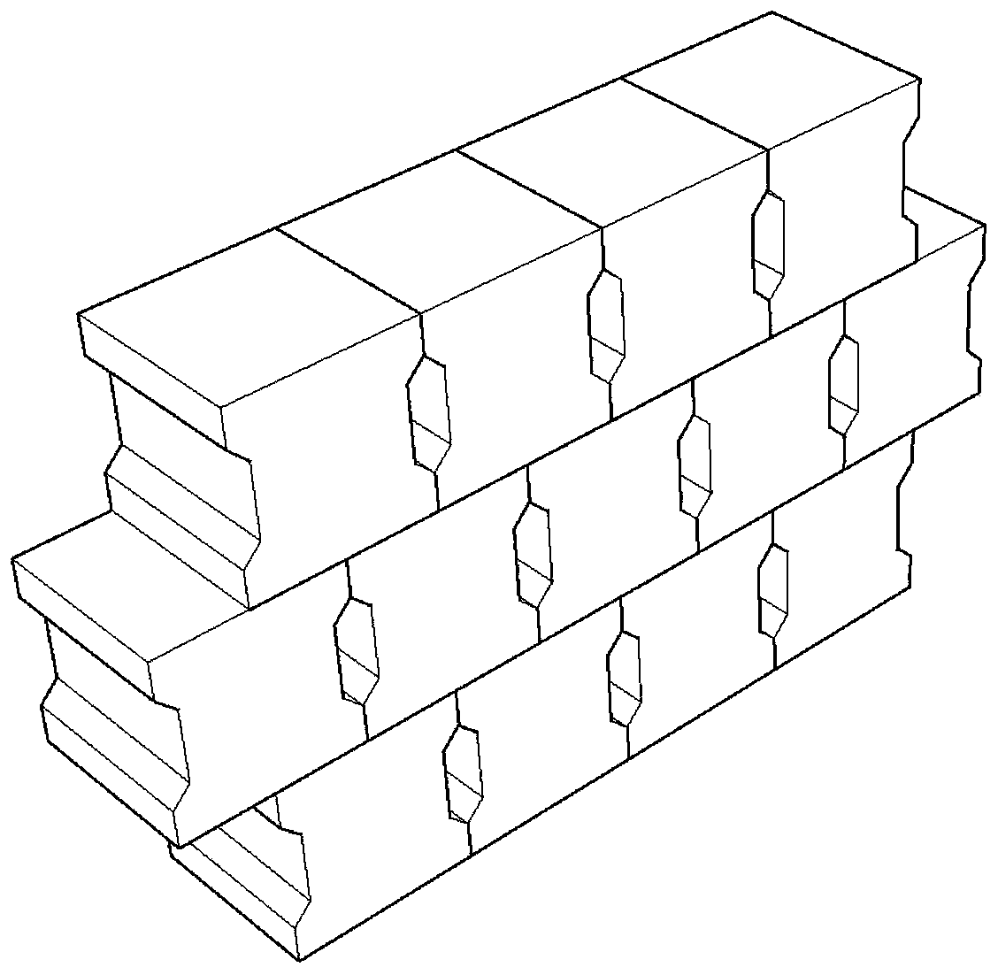 Assembly type permeable breakwater