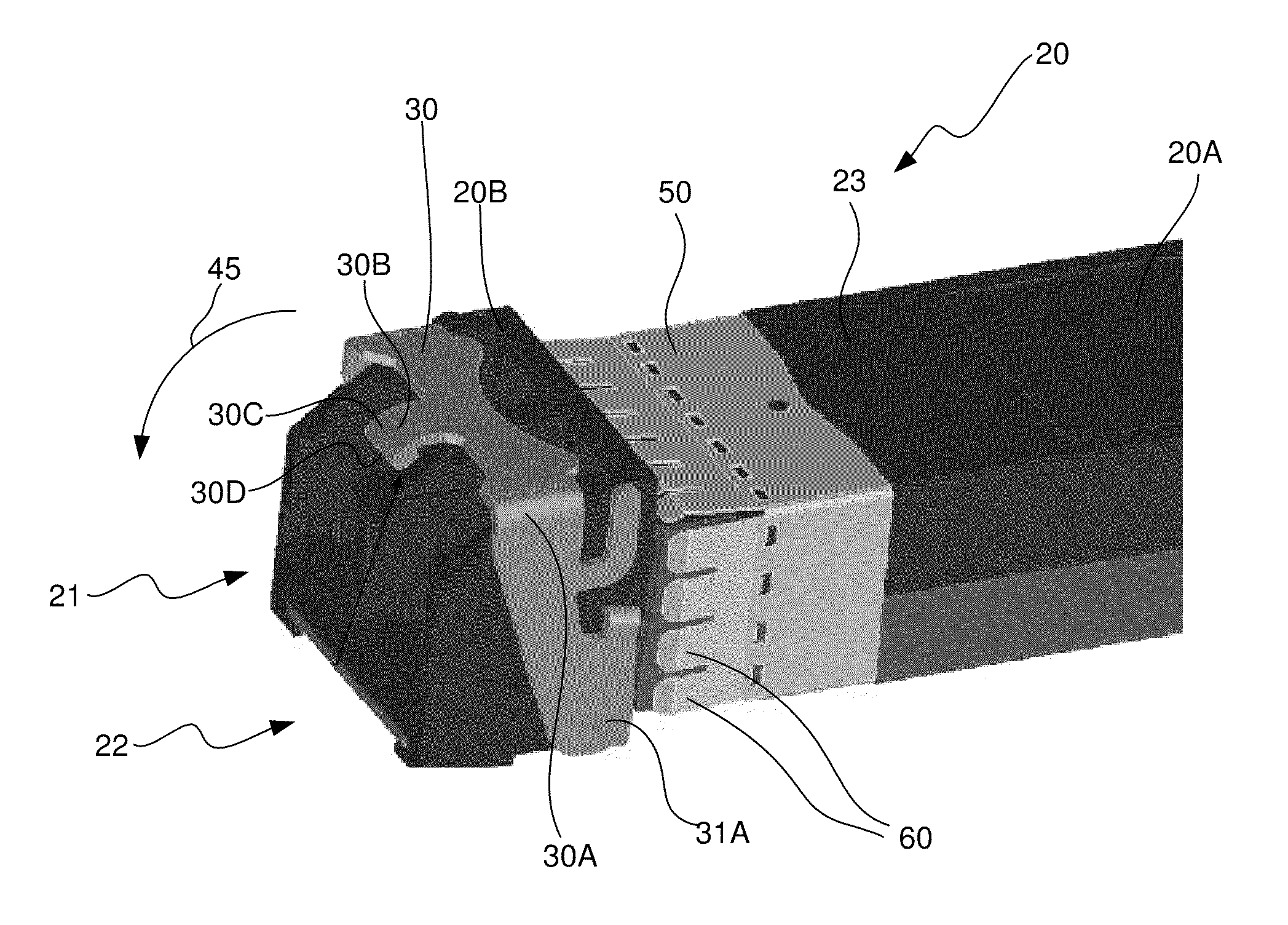 Optical transceiver module having a latching bail mechanism that uses a cam lock configuration