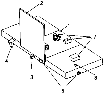 Integrated satellite based on expandable flat phased array antenna