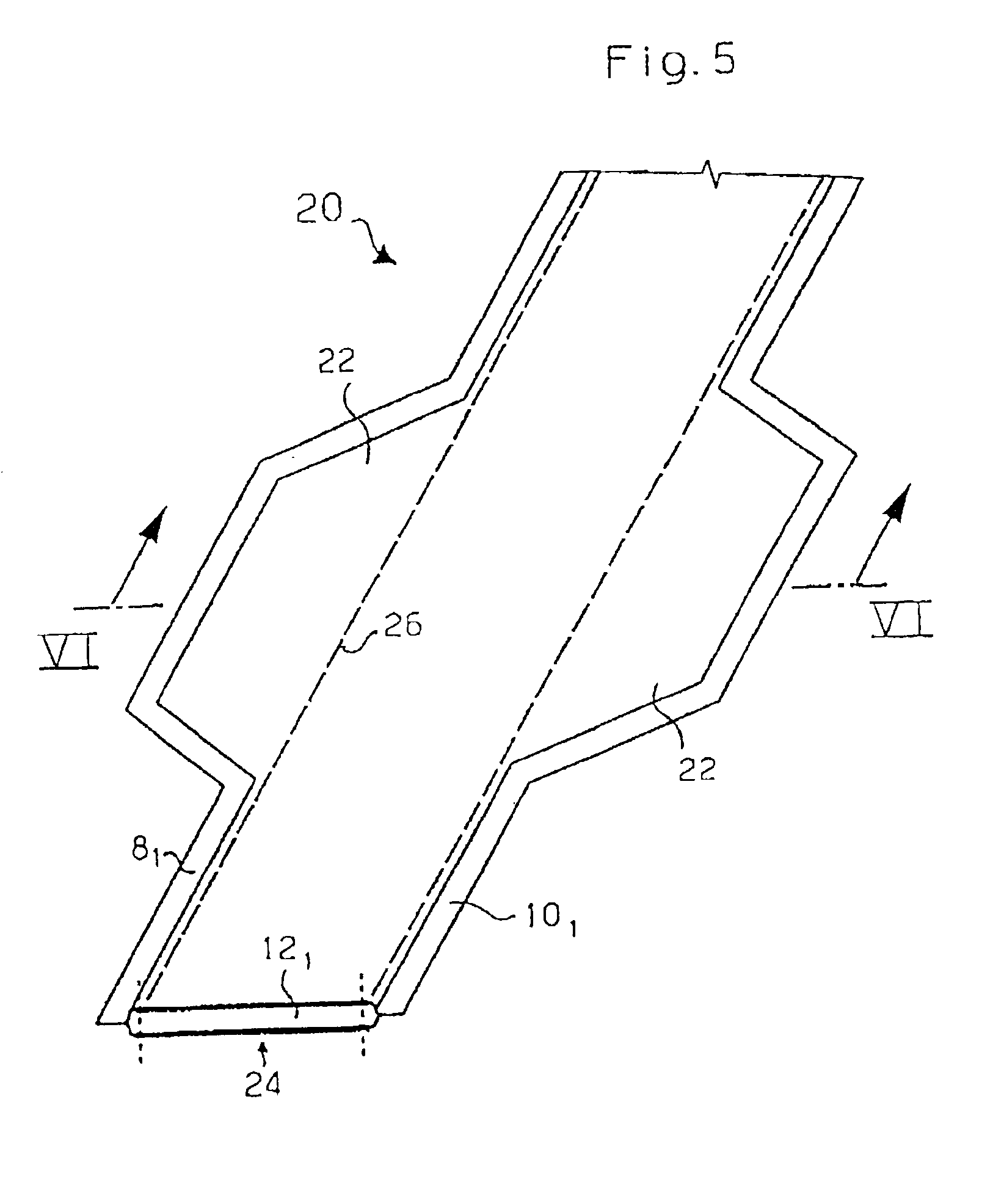 Device for producing a tubular belt band that can be turned inside out