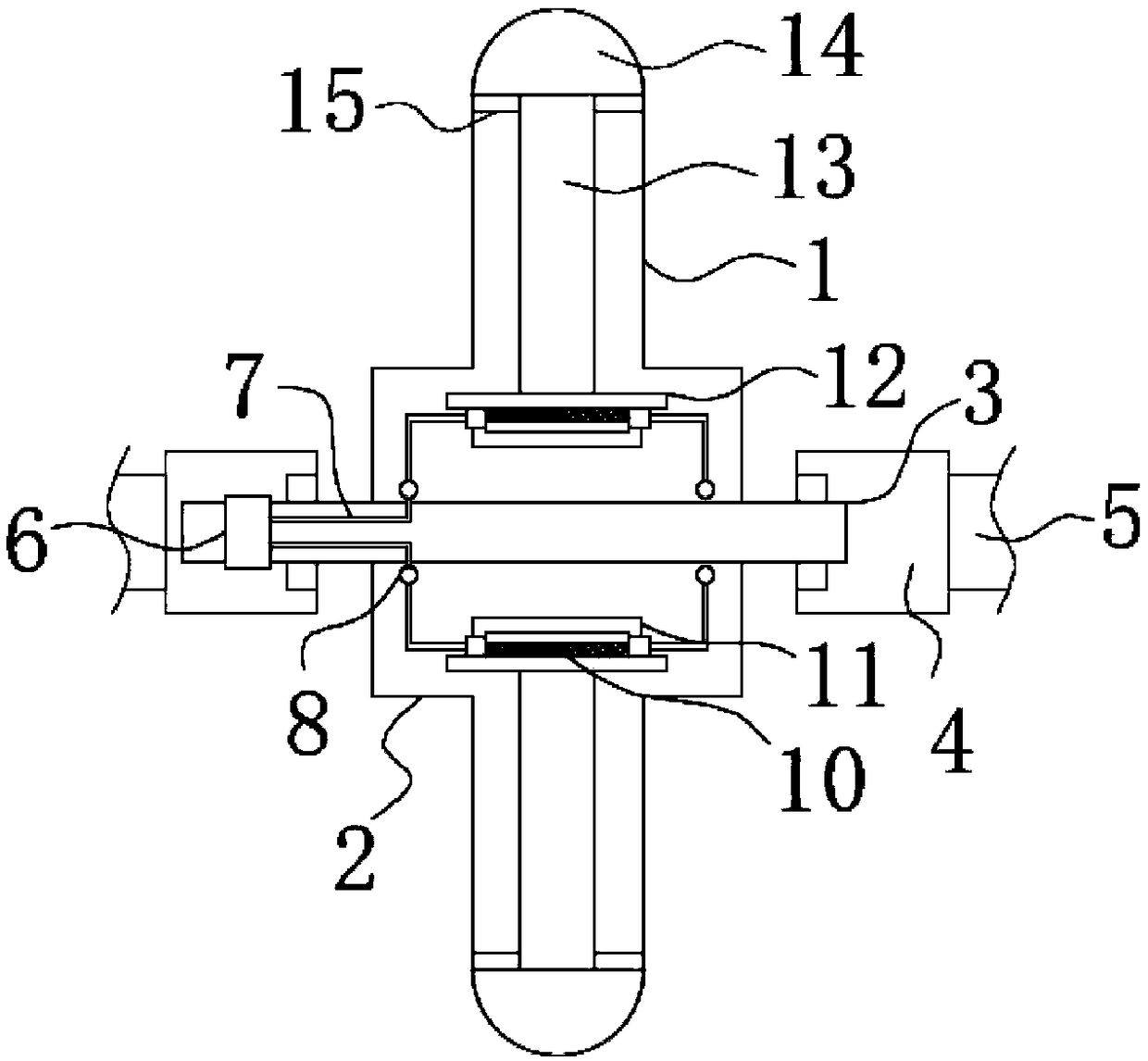 Flanging device for flanging machine