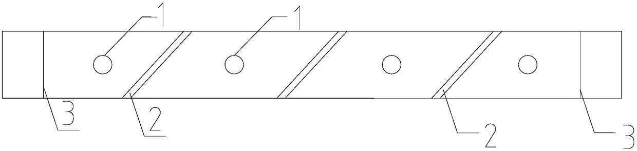 Profiled color plate lap joint press bar structure