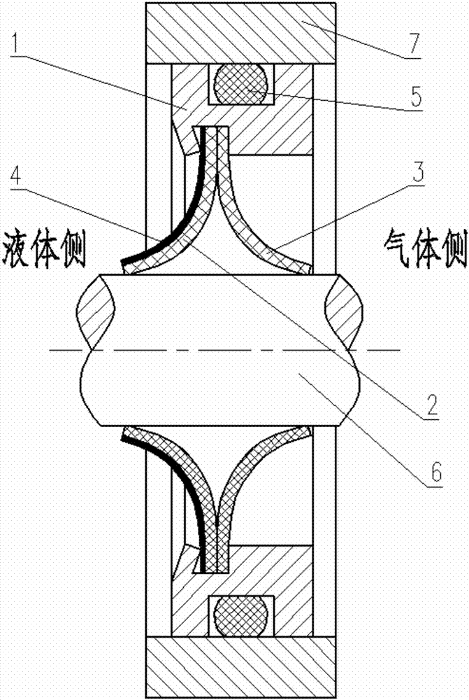 A Rotary Sealing Structure Capable of Two-way Sealing