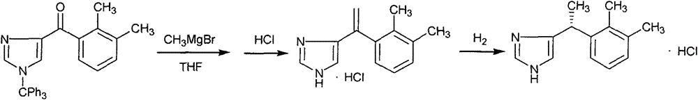New method for preparing dexmedetomidine hydrochloride key intermediate