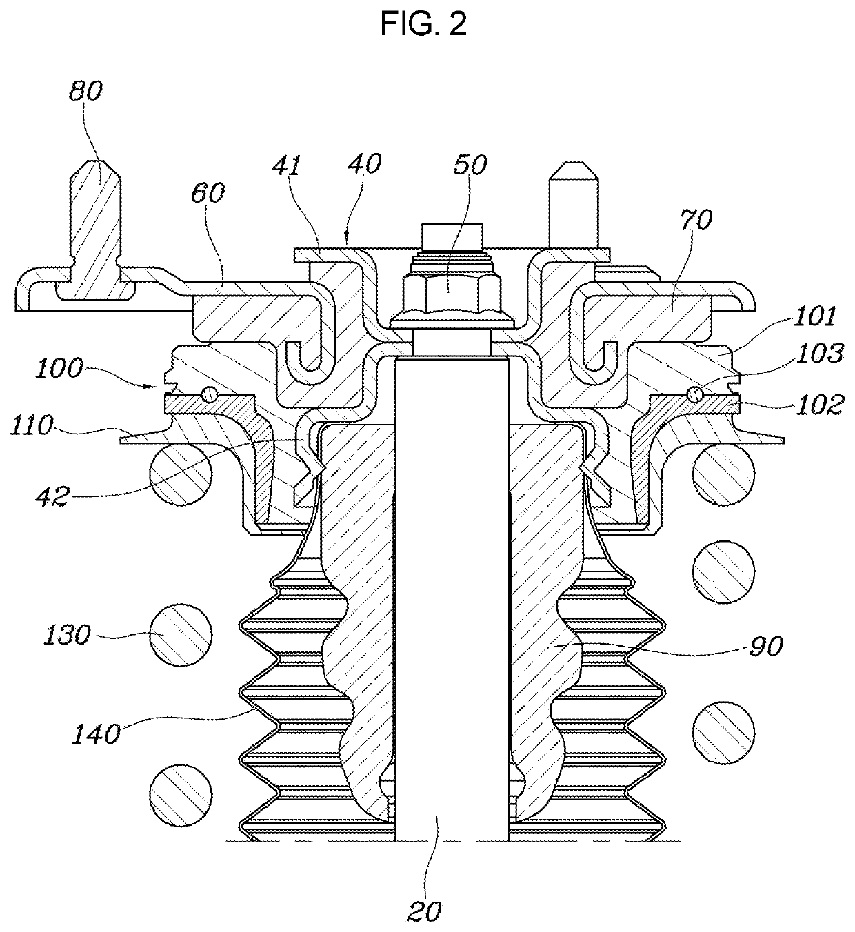 Shock absorber for vehicle
