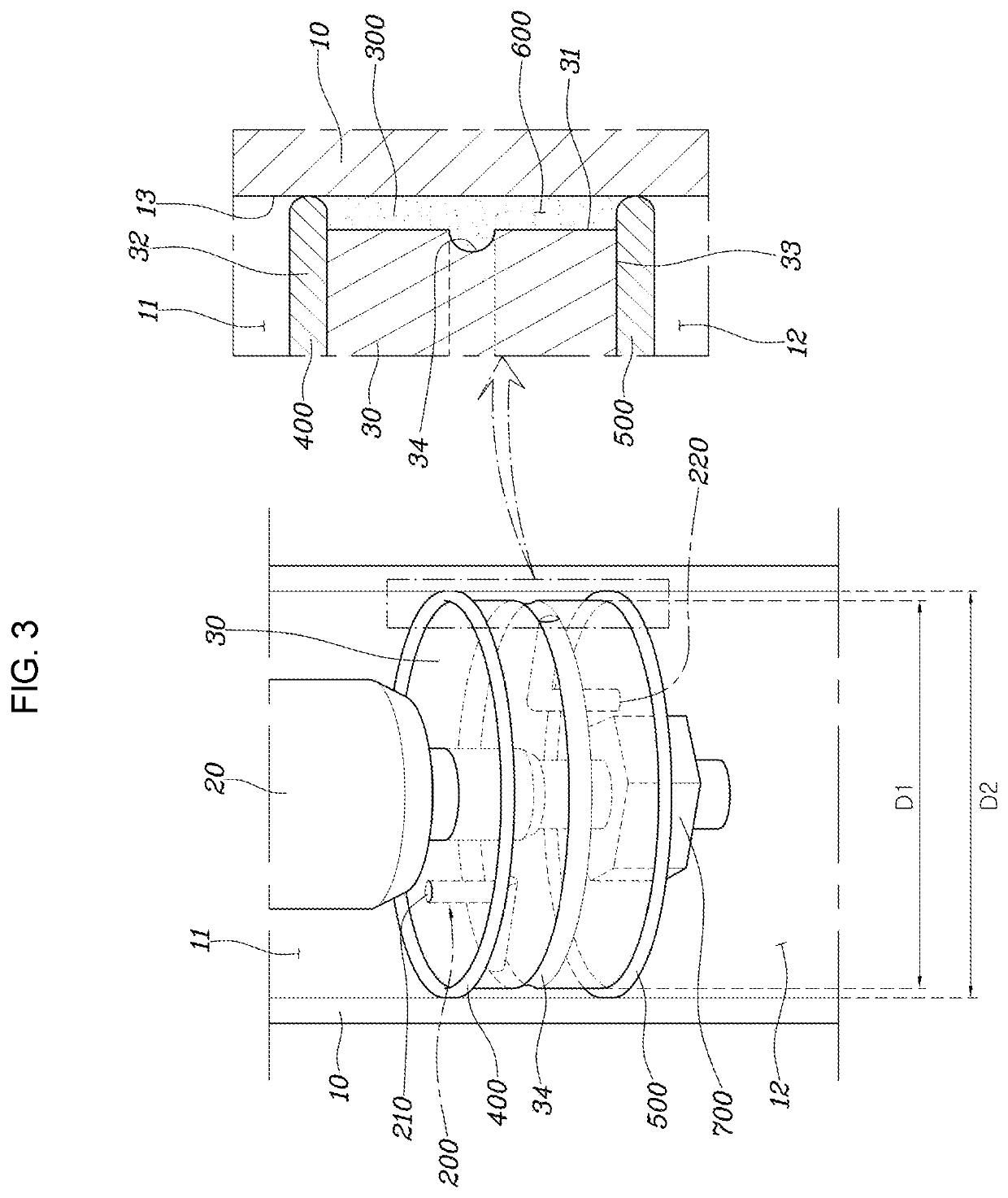 Shock absorber for vehicle