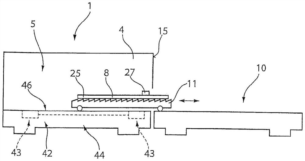 Method for dividing and processing sheet-like material in a machine and corresponding machine