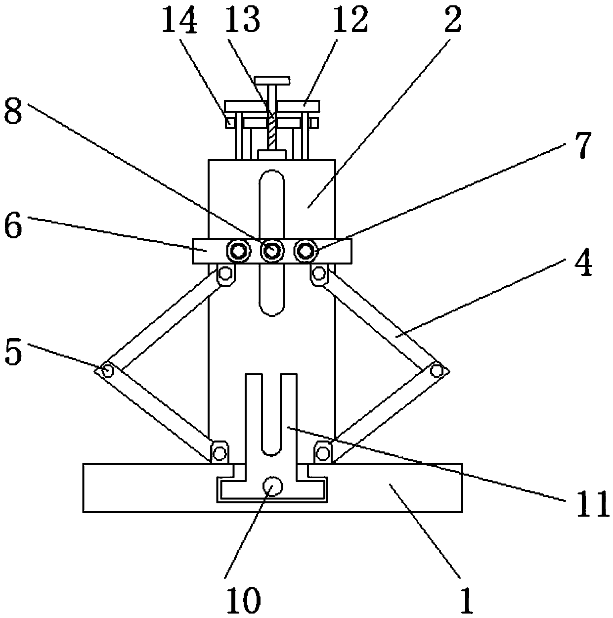 Coal mining clamping sheet beneficial for reducing friction force