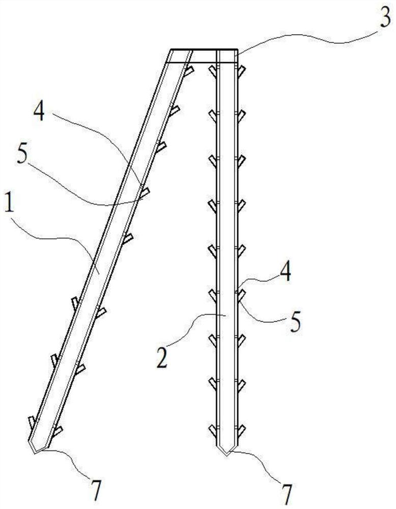 Soil foundation pit steel pipe pile composite supporting structure and construction method