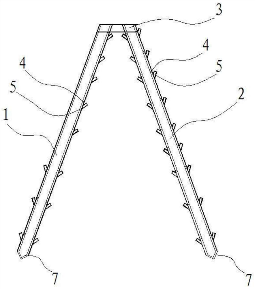 Soil foundation pit steel pipe pile composite supporting structure and construction method