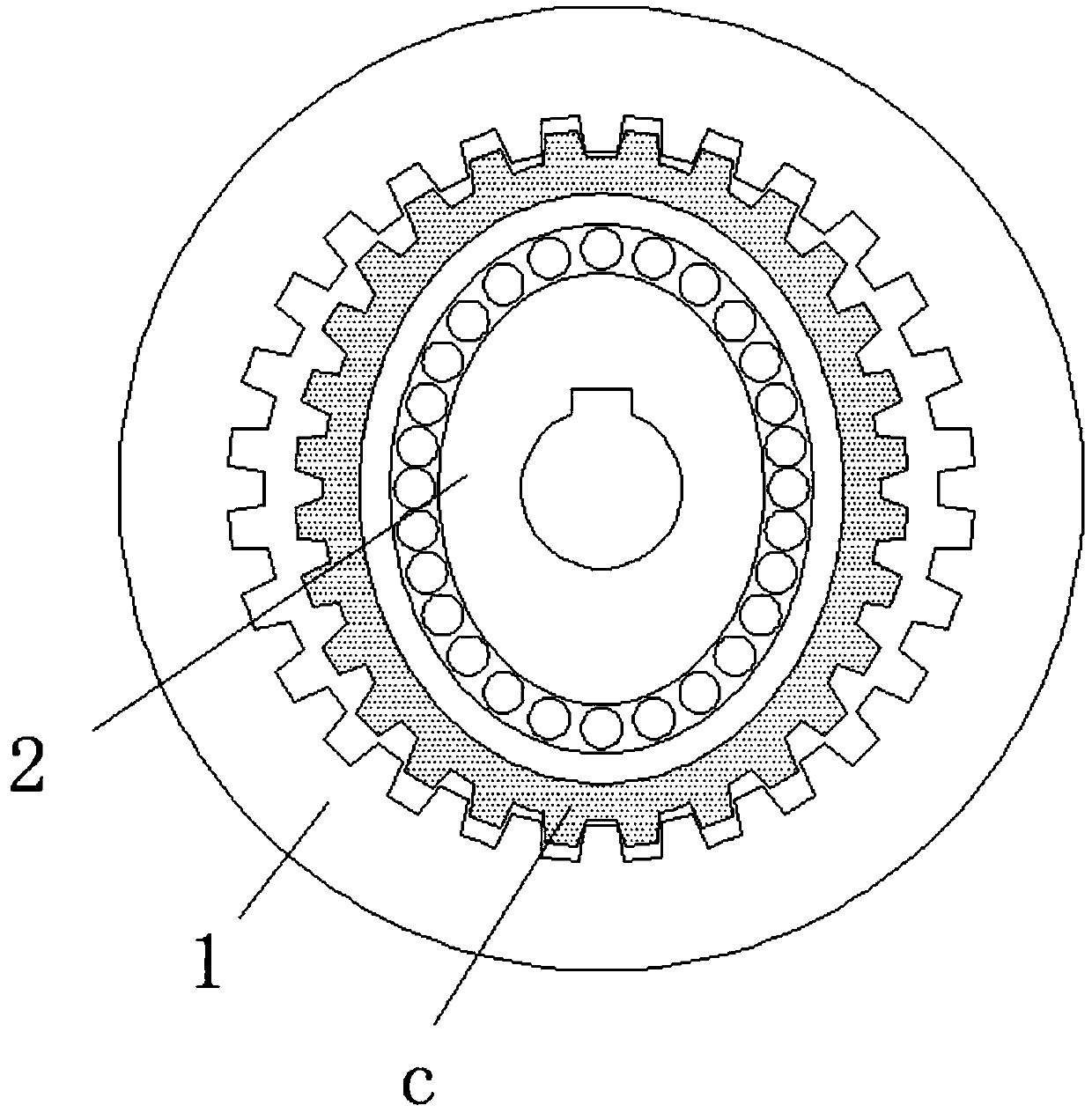 Improved structure of flexible wheel of harmonic reducer