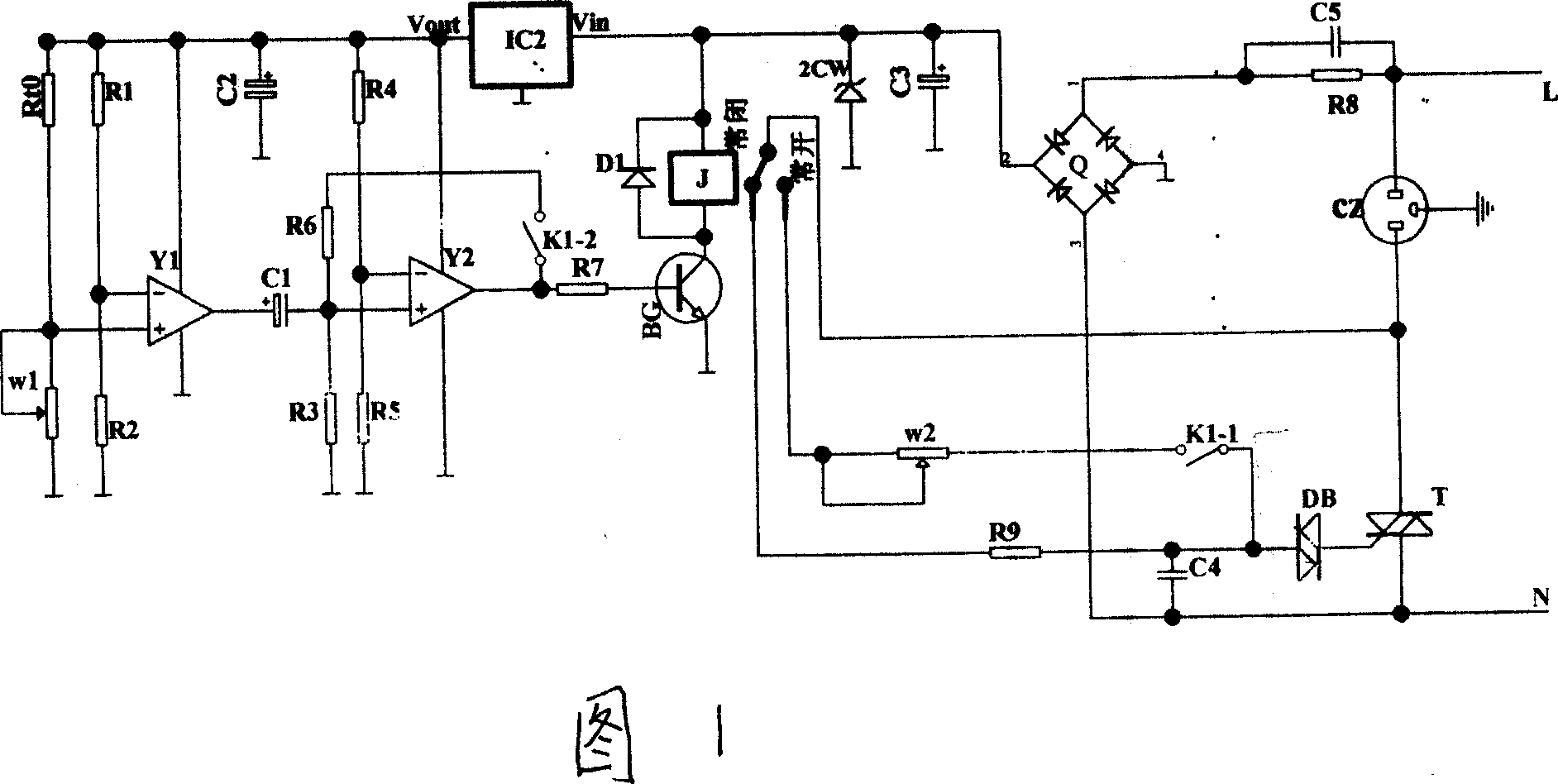 Electricity-saving circuit of rice cooker