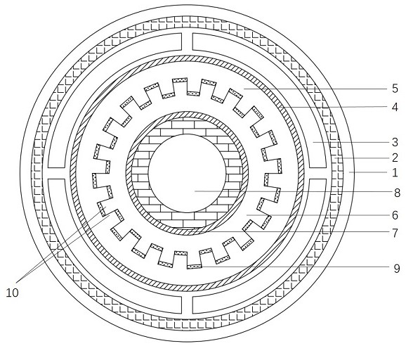 Gear-meshed high-temperature superconducting cable