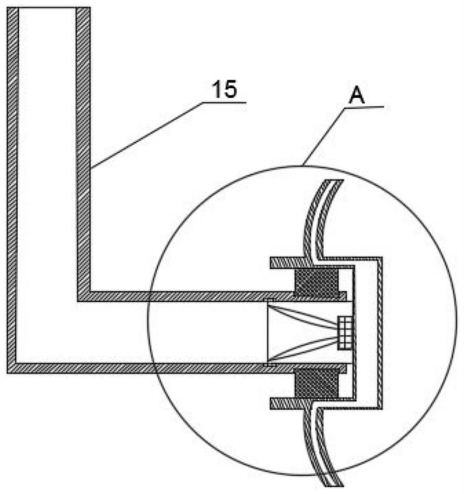 Planting roof exhausting and spraying device and distribution method