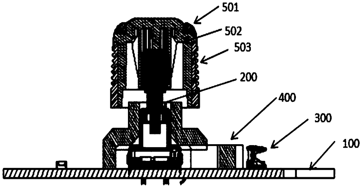 A Knob Light Guide Structure