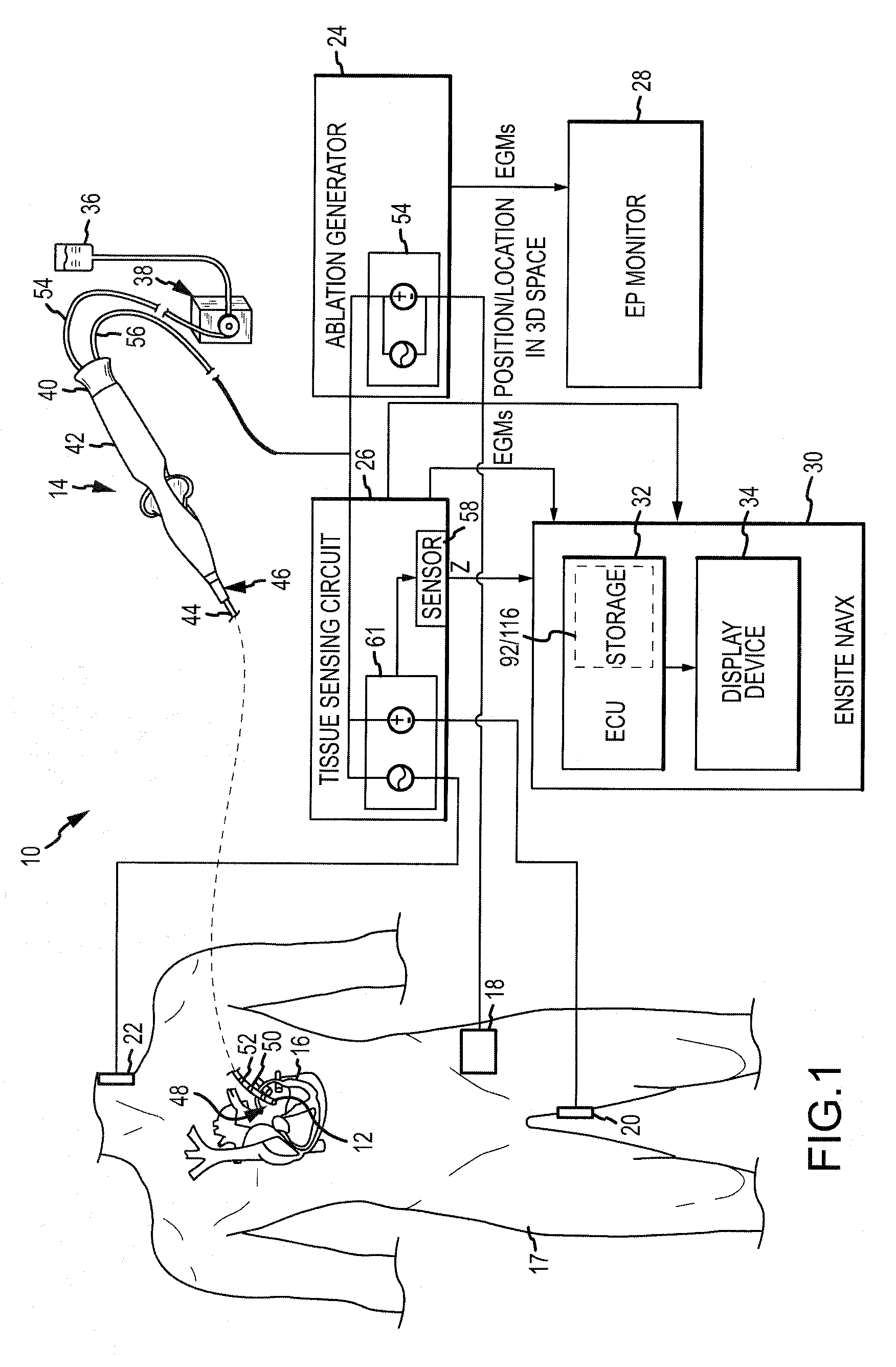 System and method for assessing the proximity of an electrode to tissue in a body