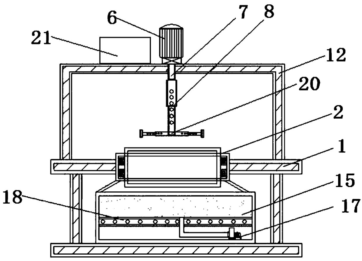 Internal polishing device for automatic glass sleeves