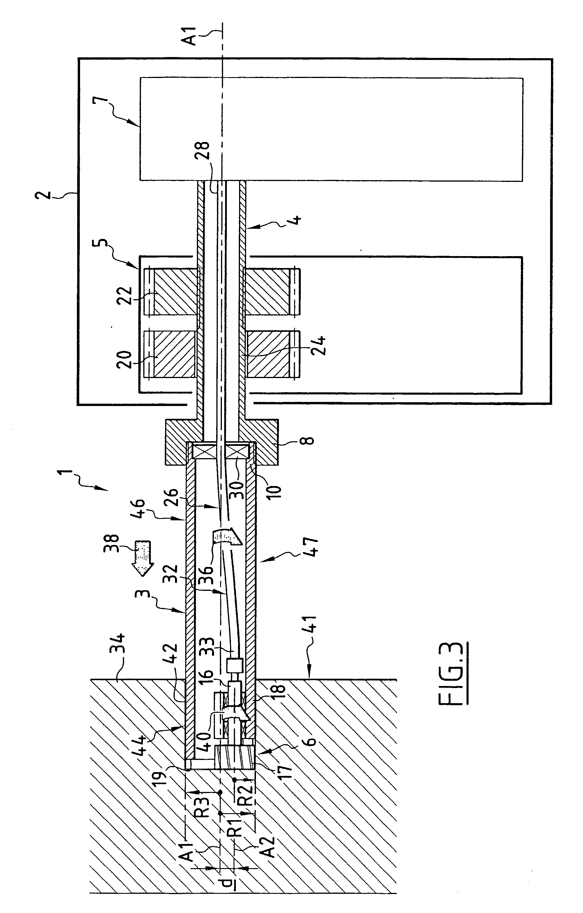 Tool, a machine, and a method for orbitally drilling an orifice