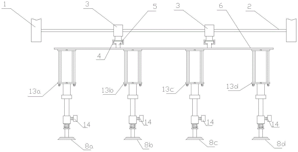 A board vacuum suction device and its method for hoisting boards