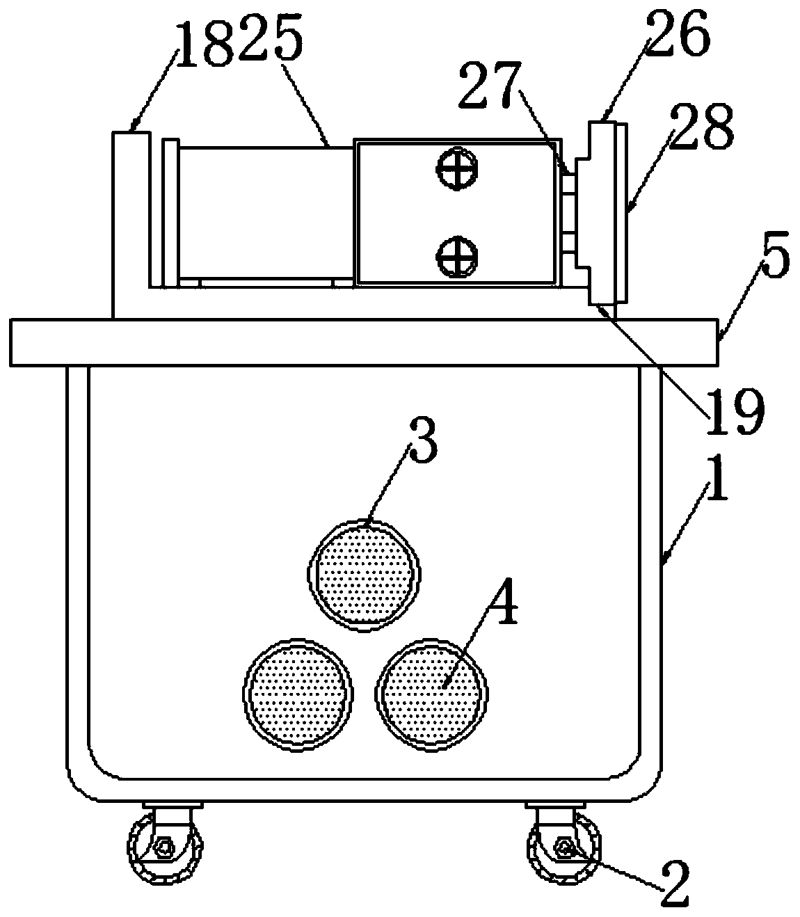 Material jacking device for stainless steel pipe shrinkage machine