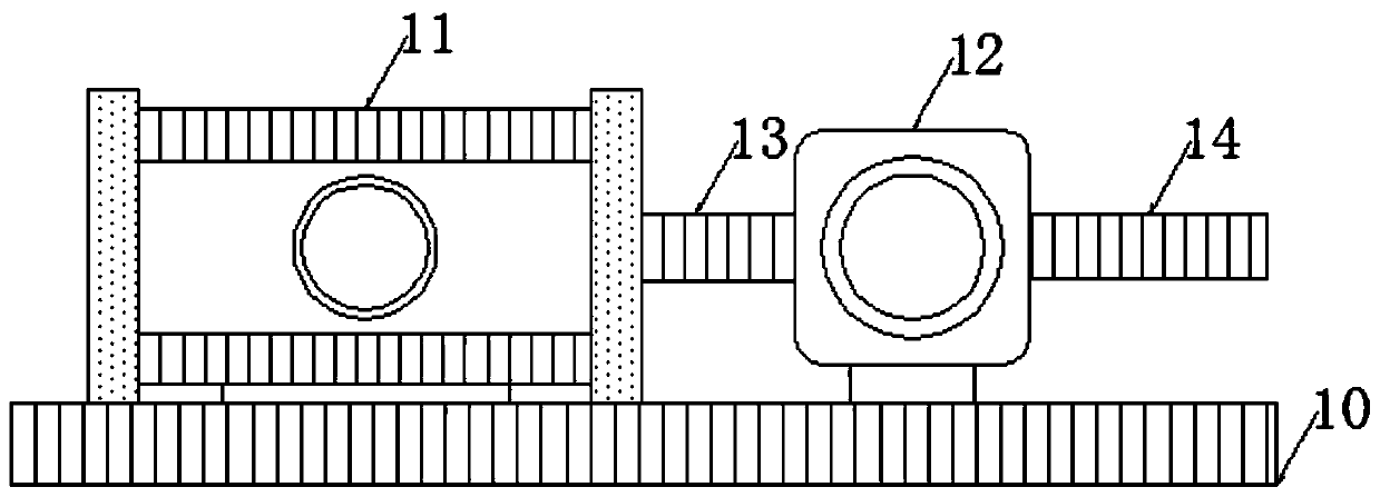 Material jacking device for stainless steel pipe shrinkage machine