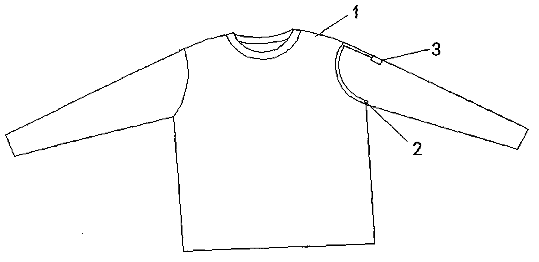 Light transmitting clothes with thermometer