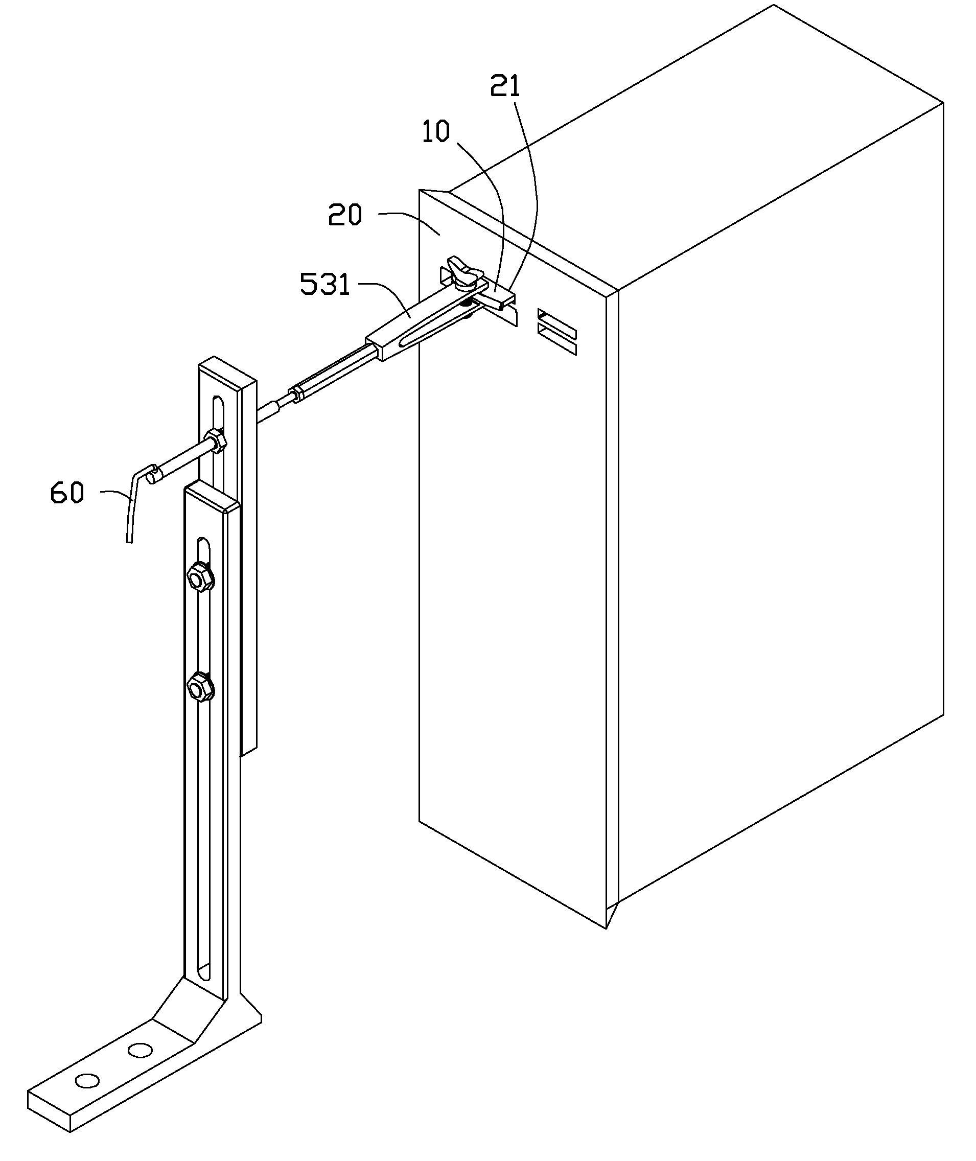 Testing apparatus for extension device