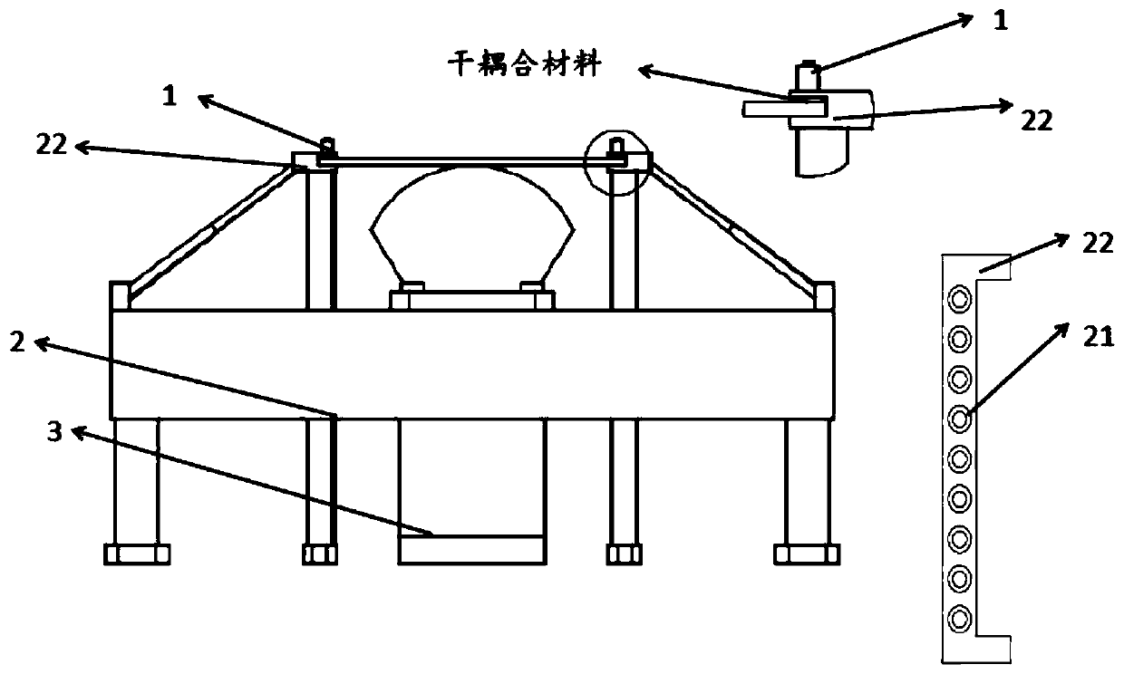 Skin stretching defect online detection device