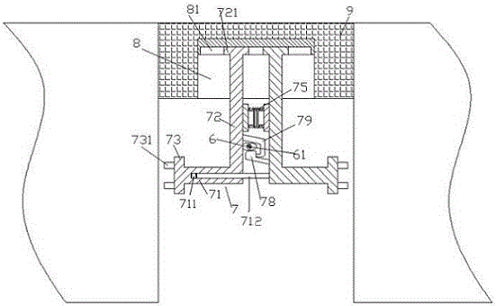 Bridge expansion joint coverage device capable of stably running