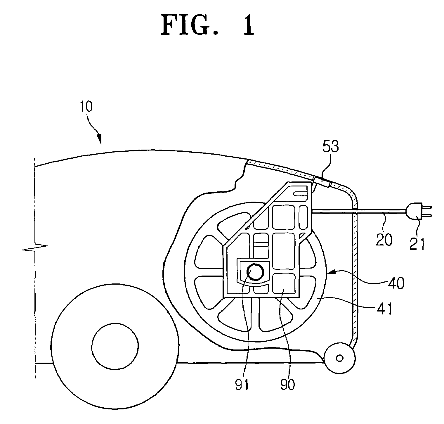 Cord-reel assembly for electronic devices