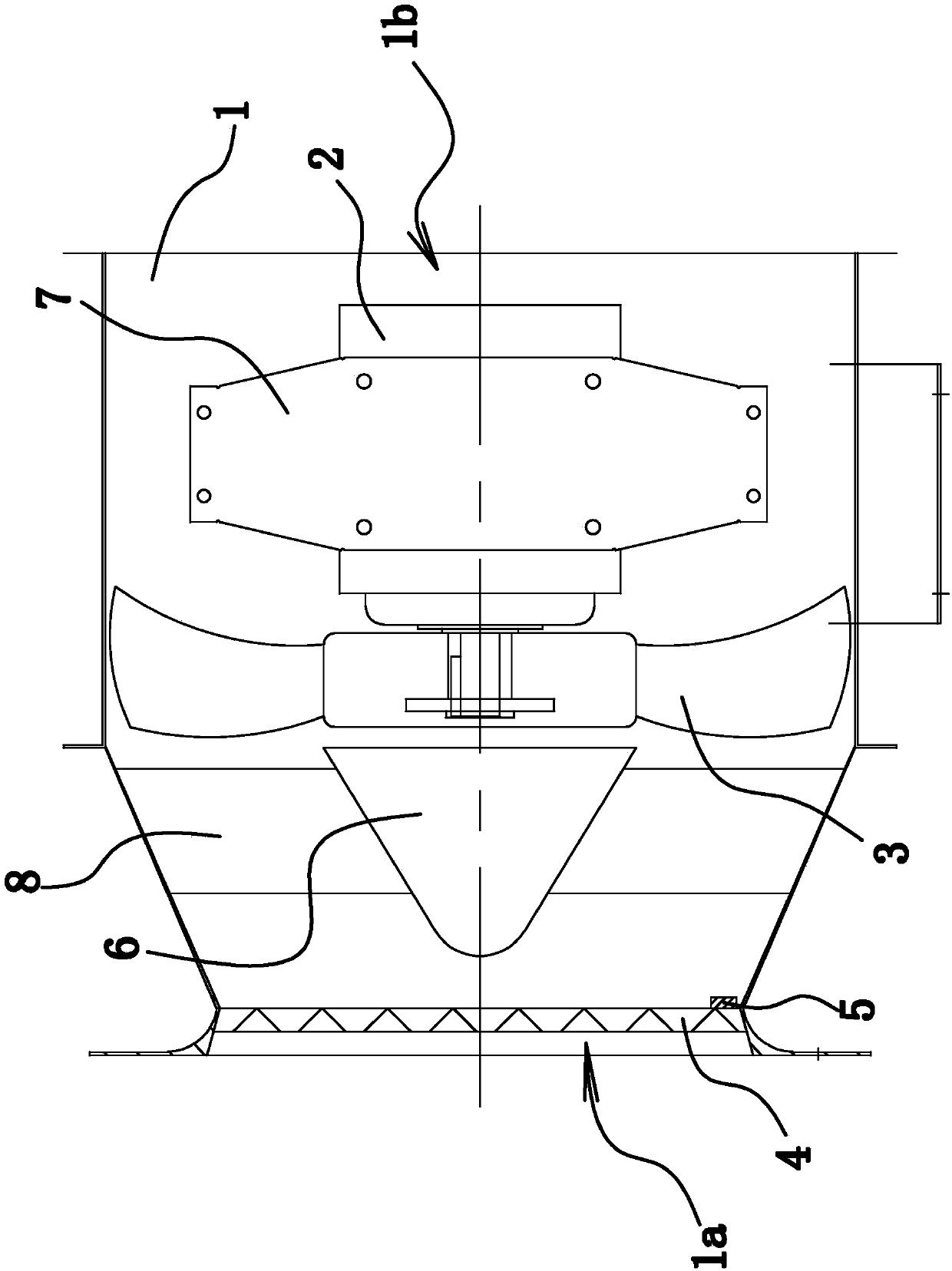 Dehumidifying fan of drying machine