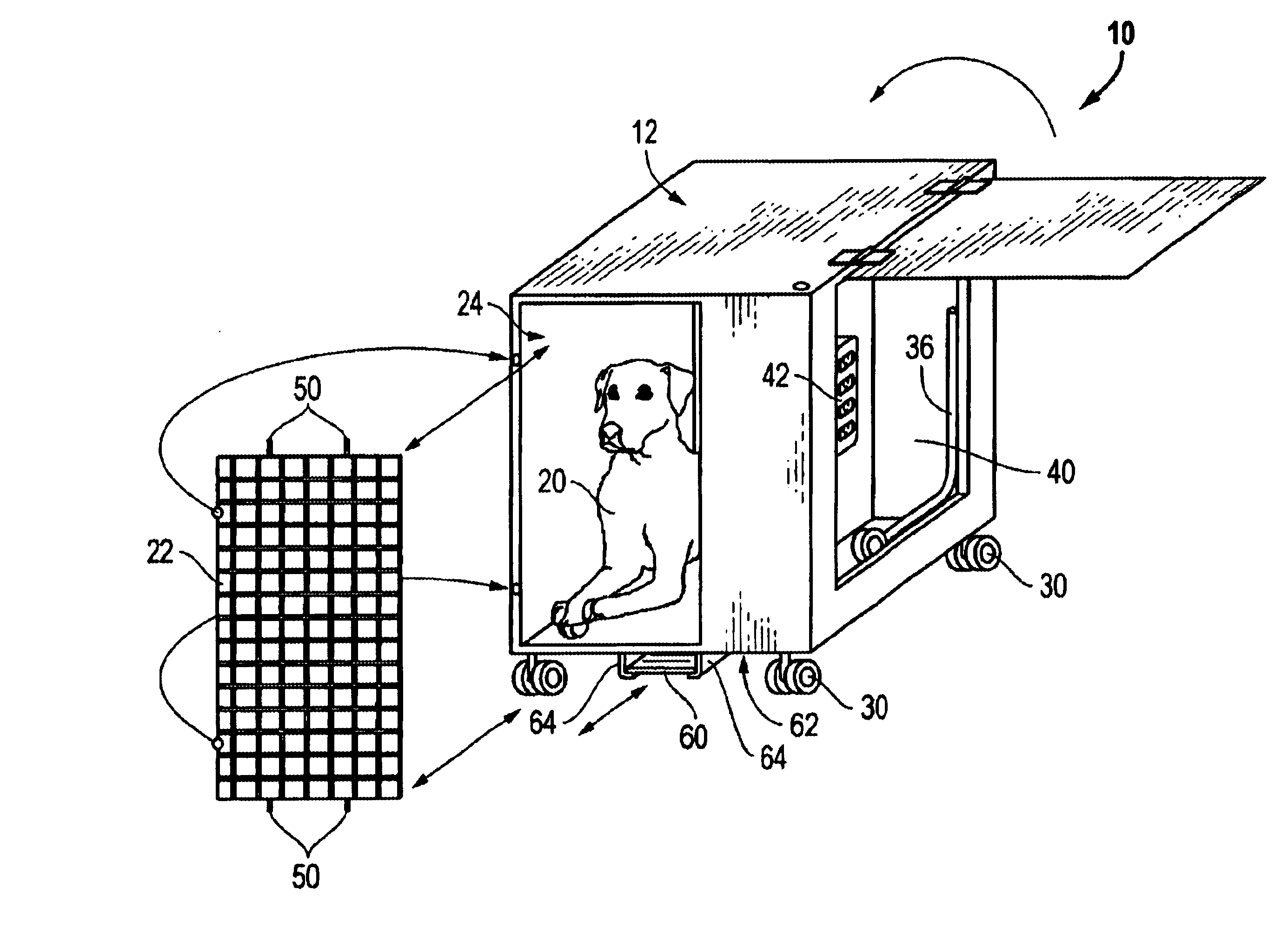 Integrated animal crate and grooming table