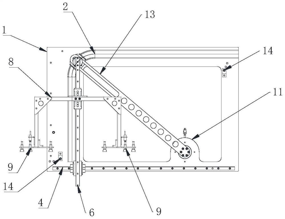 Lifting and transverse moving mechanism for logistics storage and working method thereof