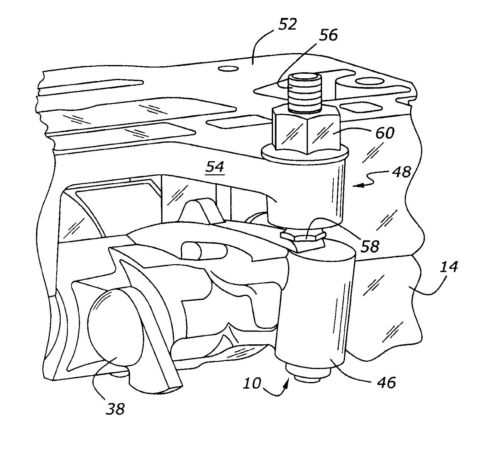 Valve operating system for variable displacement internal combustion engine