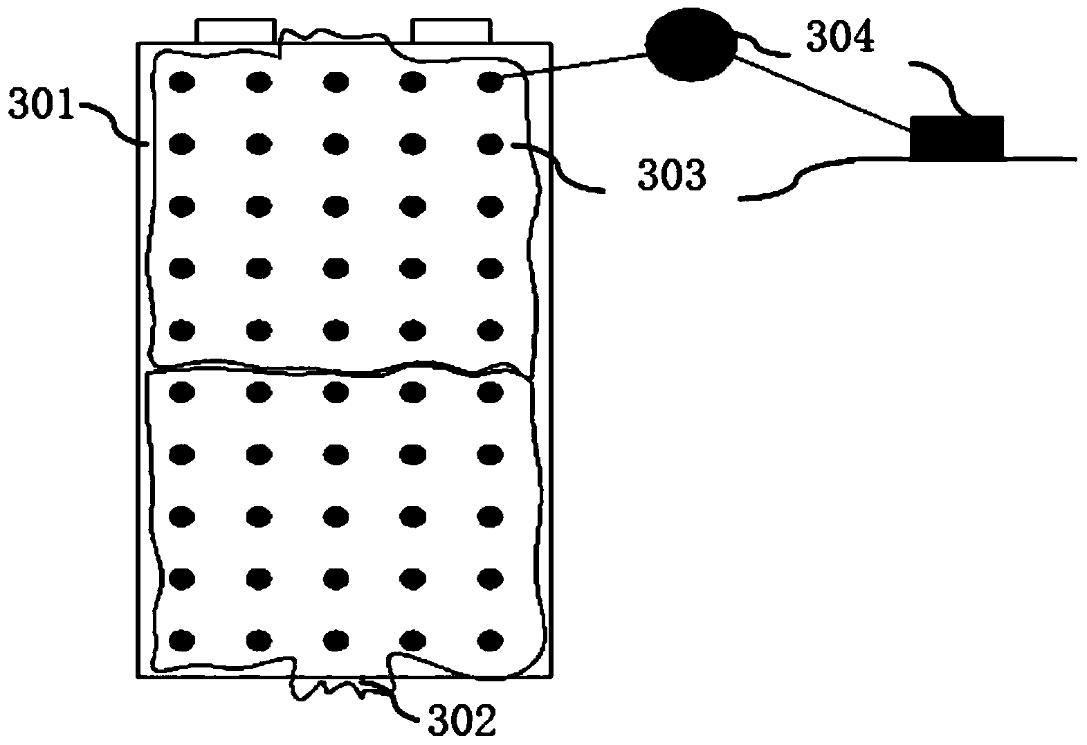Safety monitoring method for internal diaphragm of lithium-ion power battery