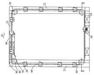 Cyclic type mechanical conveying device for steel balls
