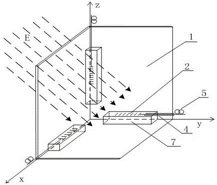 A fiber Bragg grating space magnetic field intensity sensor based on giant magnetostrictive material and its application method