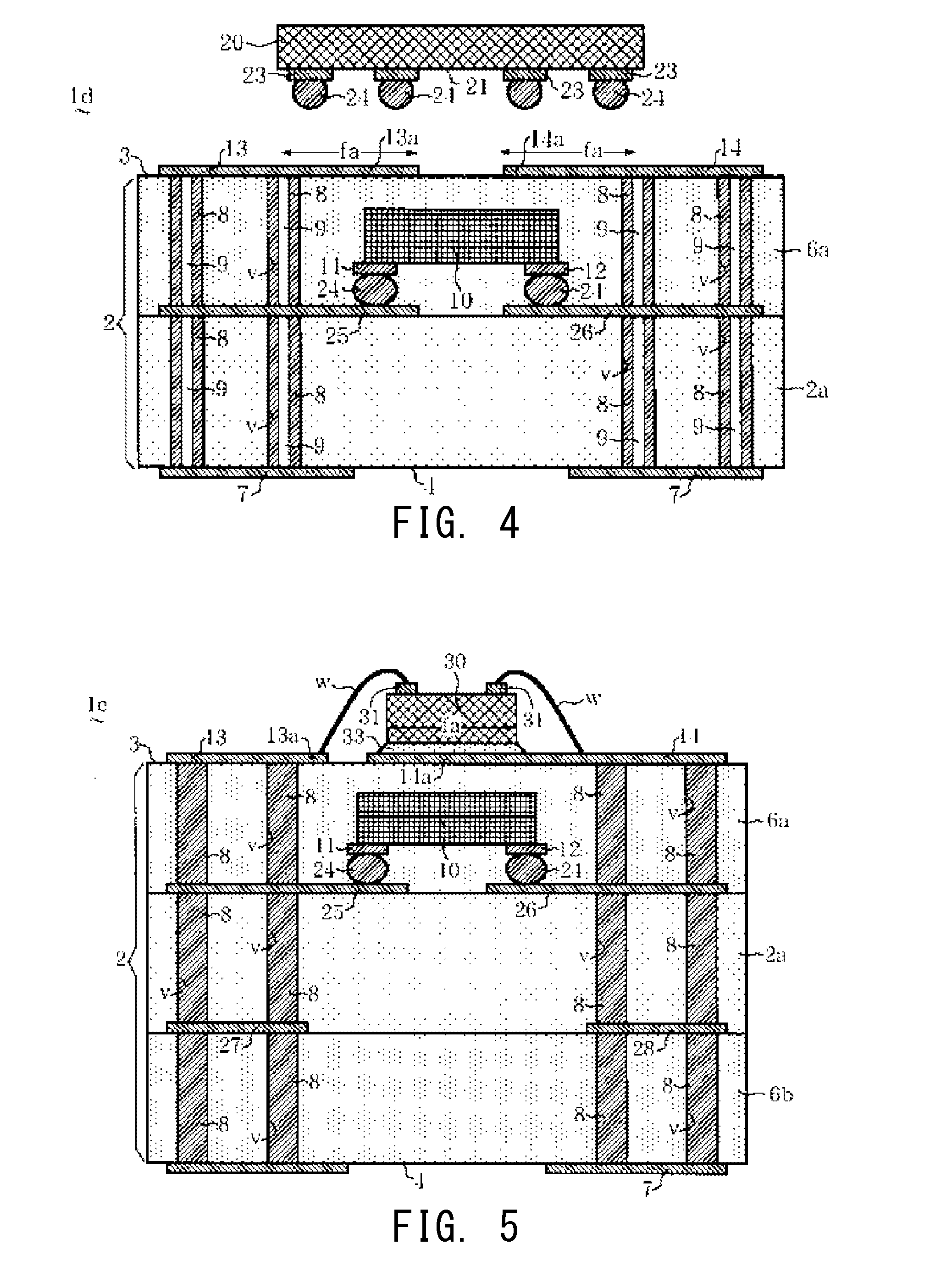 Wiring board for having light emitting element mounted thereon