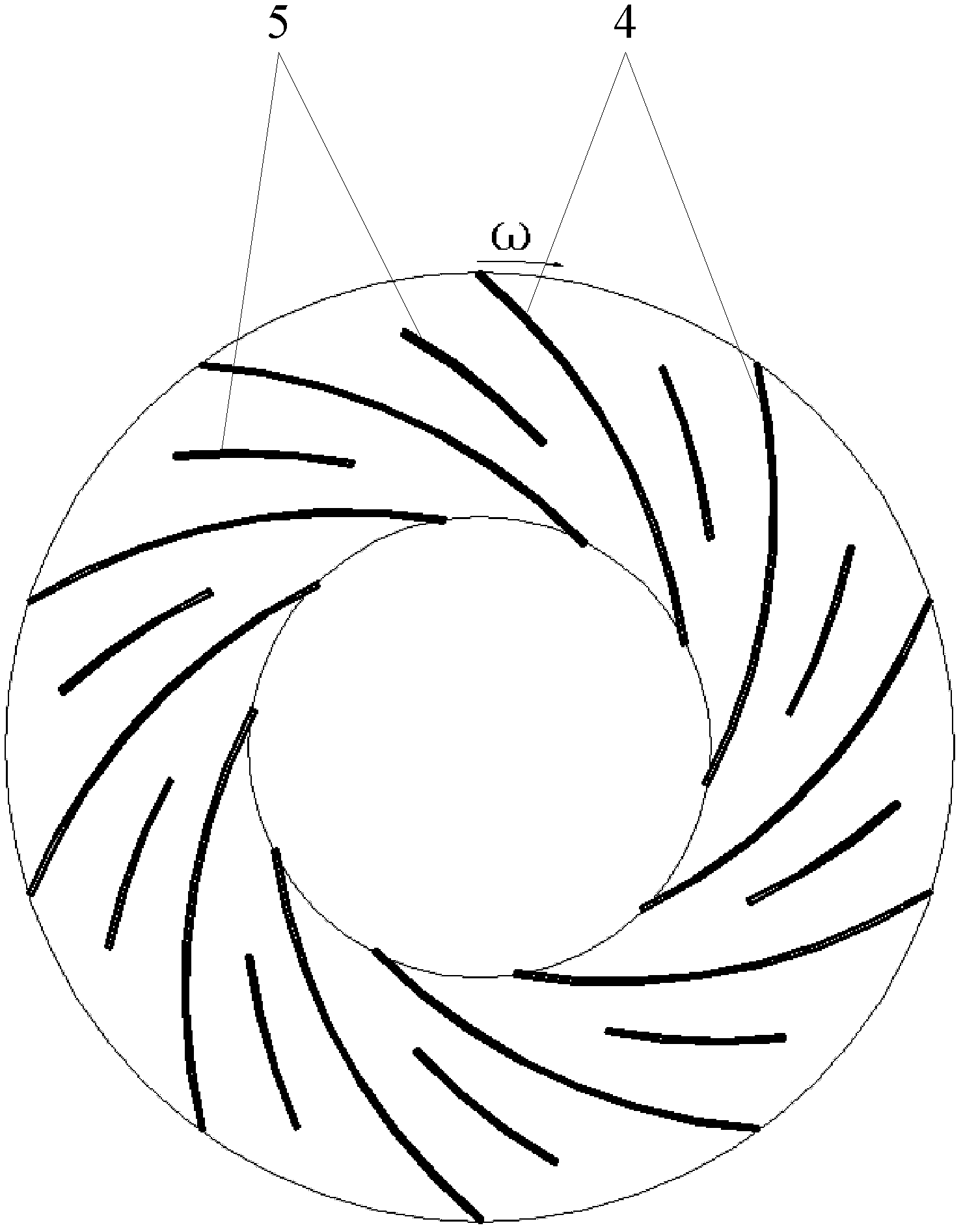 Impeller of centrifugal fan and centrifugal fan