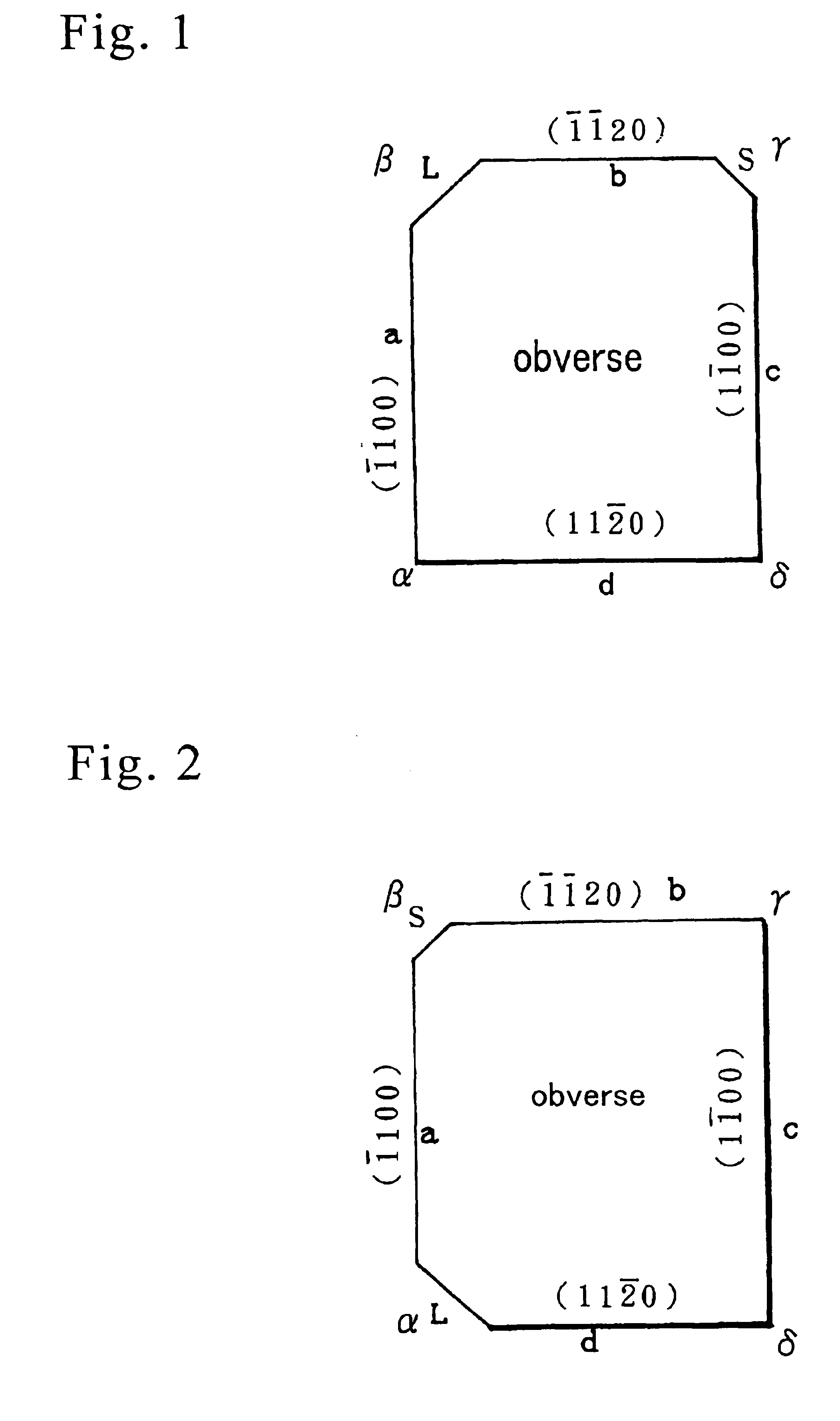 Obverse/reverse discriminative rectangular nitride semiconductor wafer