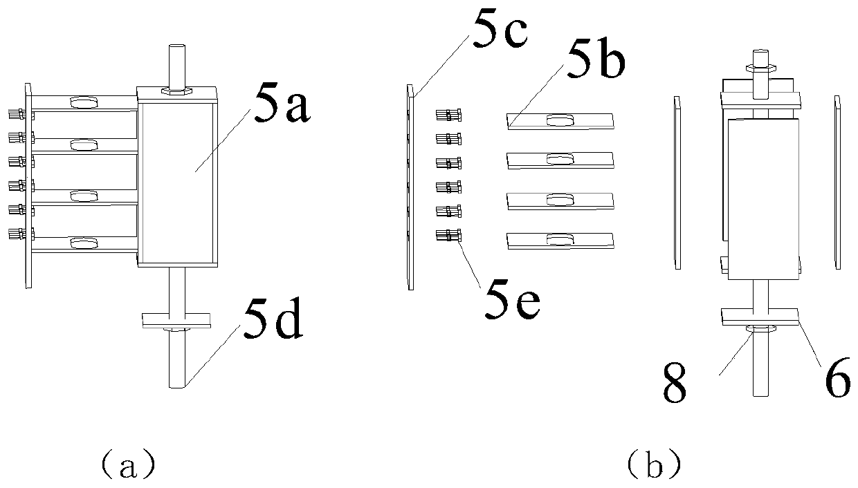 Fabricated light steel energy-dissipation wall with flat plate soft steel dampers and connecting mode of fabricated light steel energy-dissipation wall