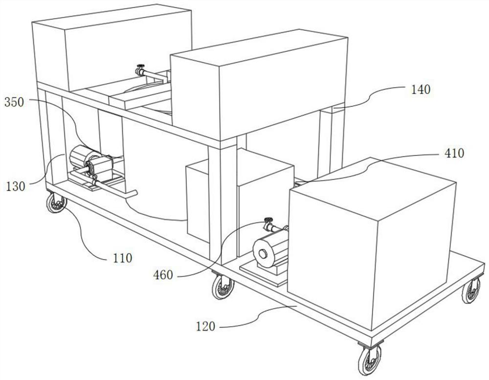 Glue solution production device for preparing glass fiber reinforced plastic material and production method of glue solution production device