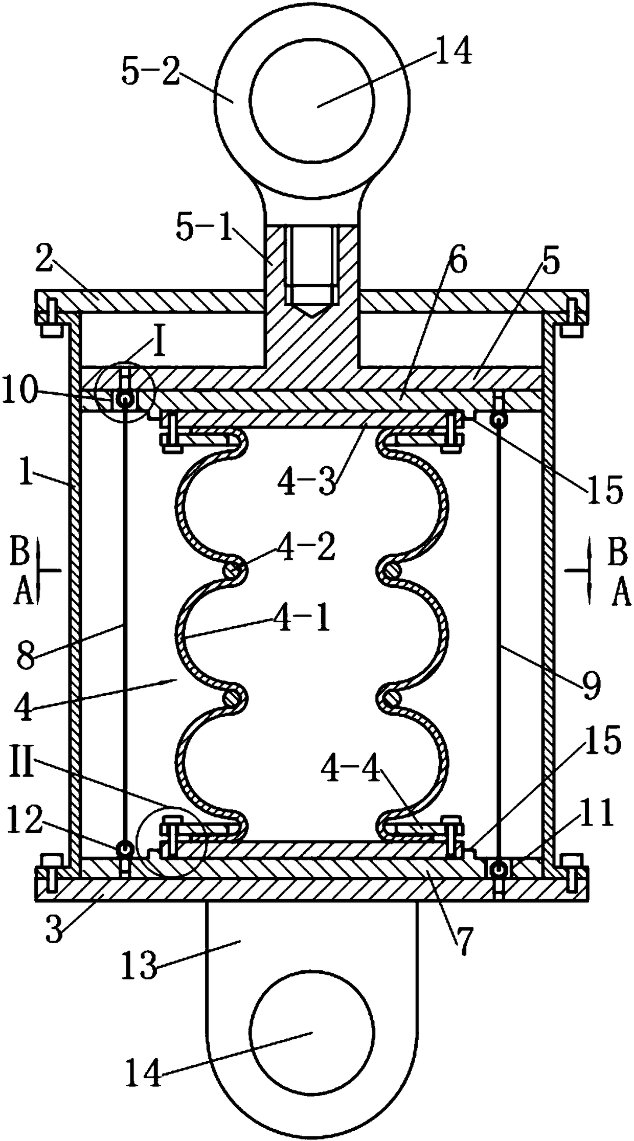 A Rubber Air Spring Damper with Preset Early Stiffness