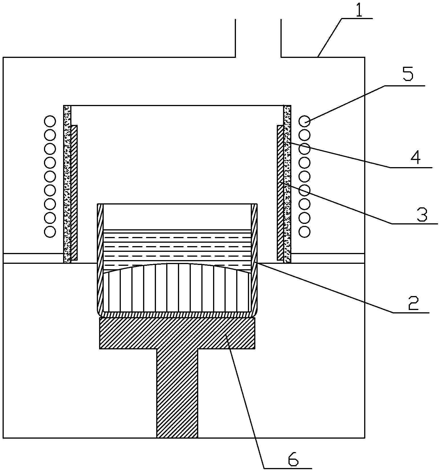 Polysilicon directional solidification device