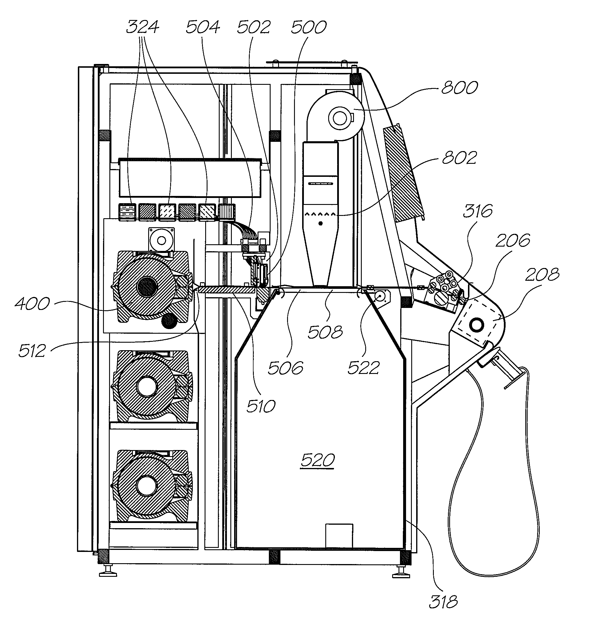 Printer incorporating a cutter module