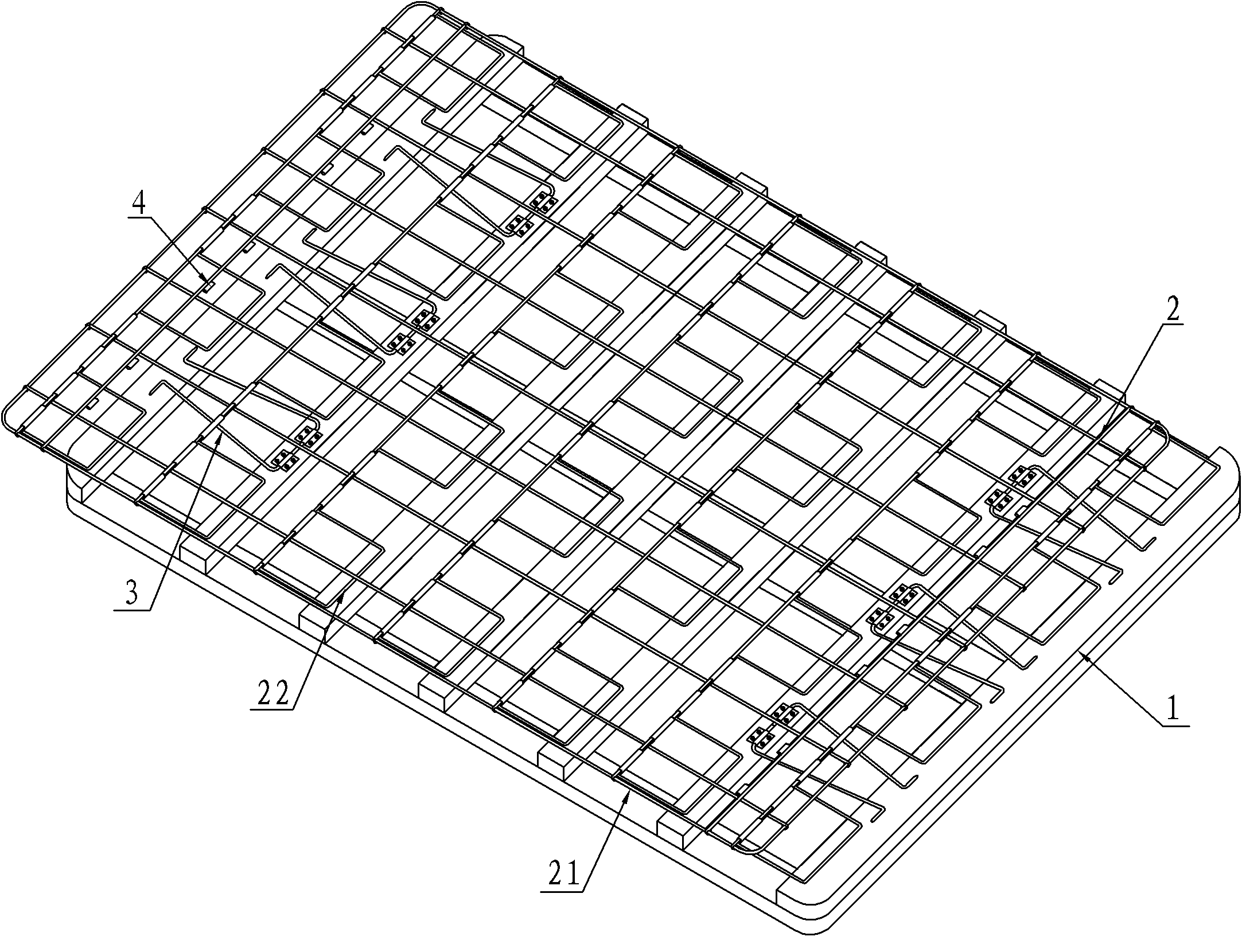 Foldable moving bedstead