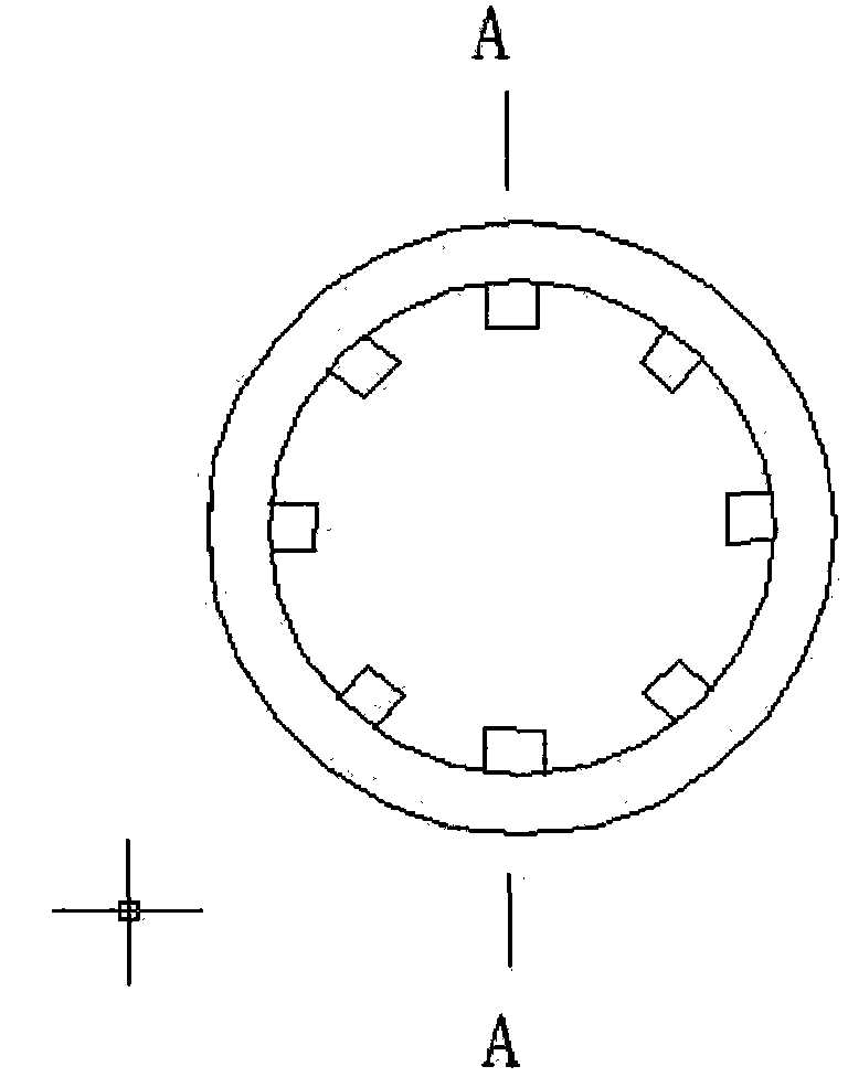 Rotary kiln for calcining titanium dioxide by sulfuric acid method