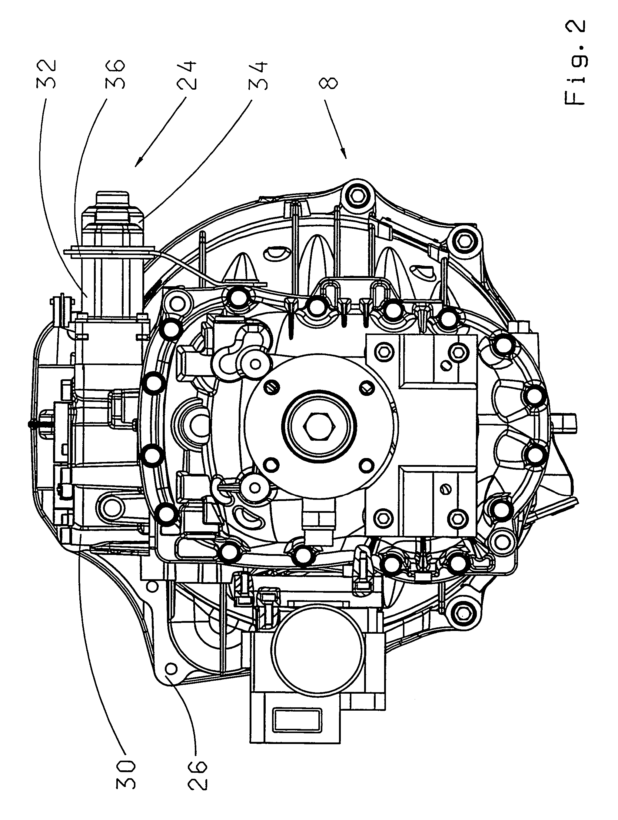 Gearbox comprising an electromechanical actuator