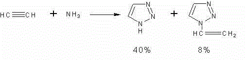 Synthetic method for N-vinyl-triazole compound