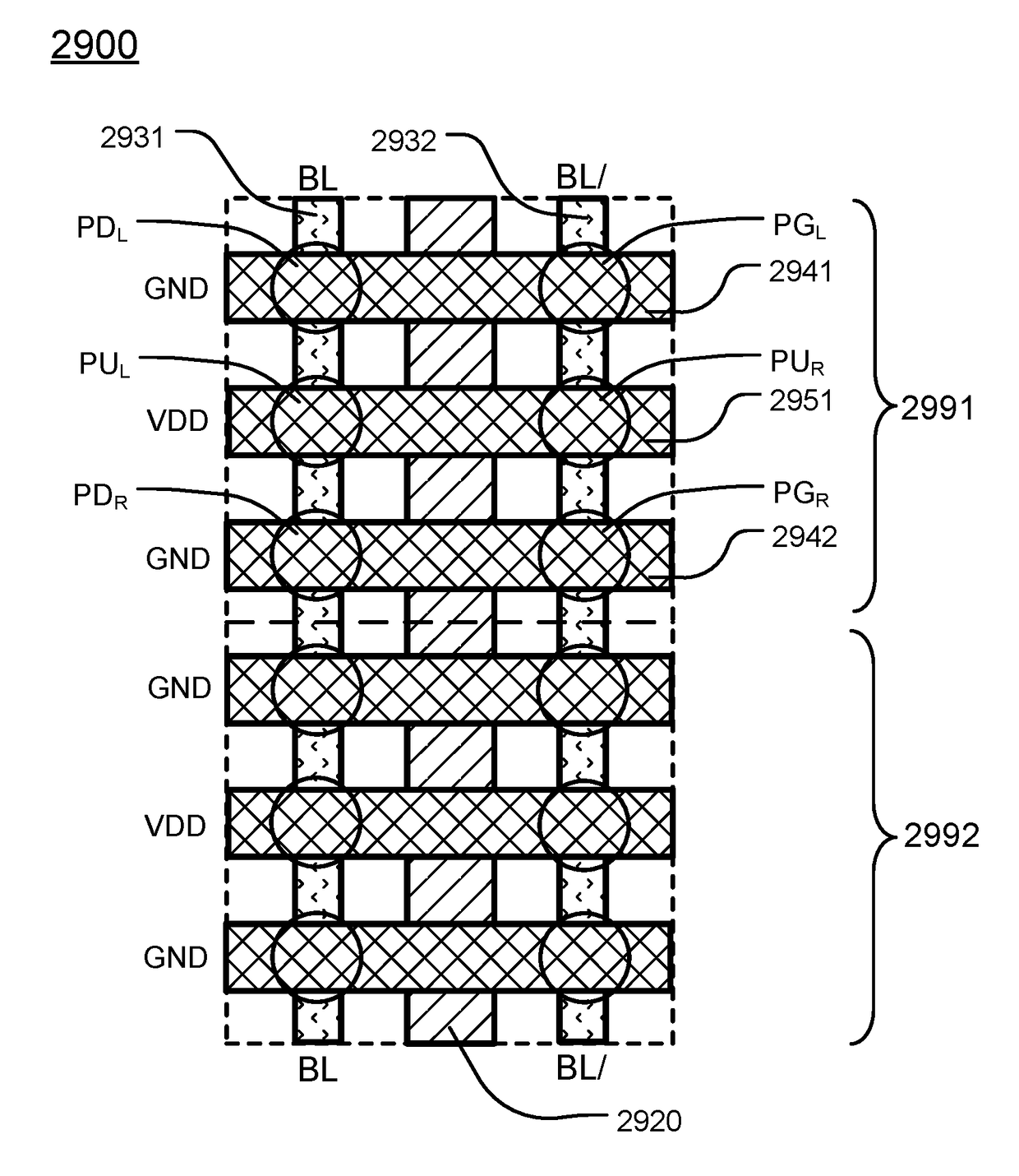 Memory cell including vertical transistors and horizontal nanowire bit lines